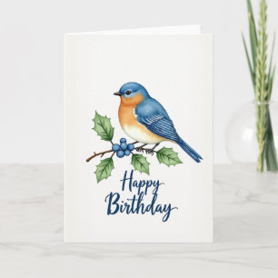 Tarjeta de cumpleaños de rama artística