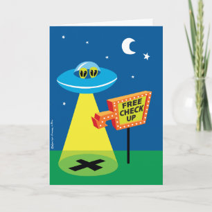 Tarjeta de cumpleaños de rapto alienígena de verif
