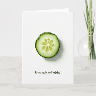 Tarjeta de cumpleaños de rebanada fresca