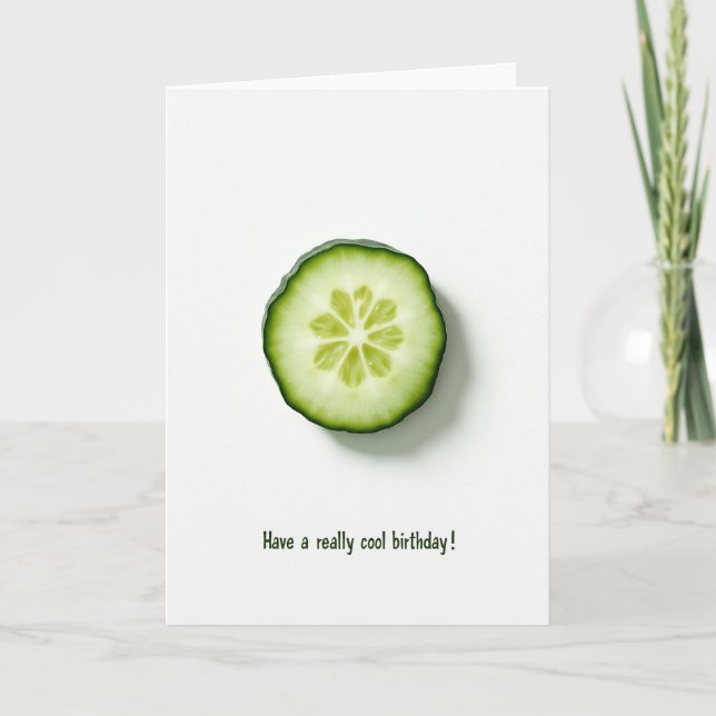 Tarjeta de cumpleaños de rebanada fresca (Anverso)