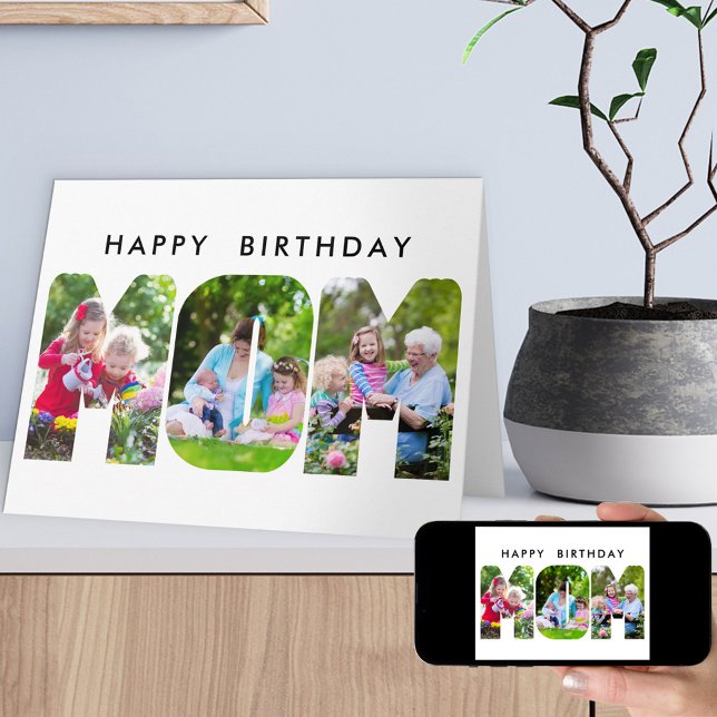 Tarjeta de cumpleaños de recorte de carta fotográf (Subido por el creador)