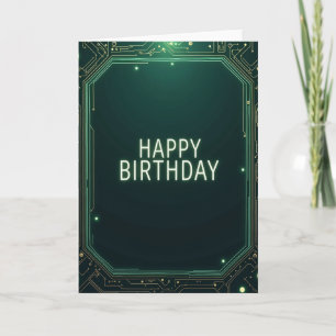Tarjeta de cumpleaños de Red Brillante