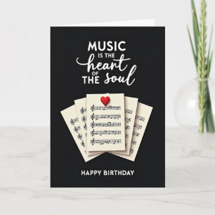 Tarjeta de cumpleaños de Red Heart Music