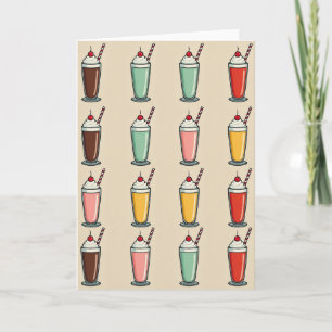 Tarjeta de cumpleaños de refresco para dulces diec