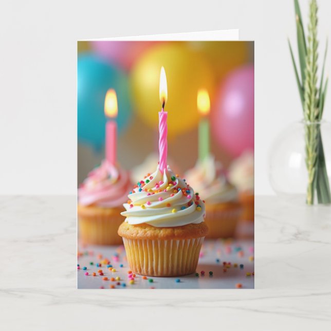 Tarjeta de cumpleaños de regalo helado (Anverso)