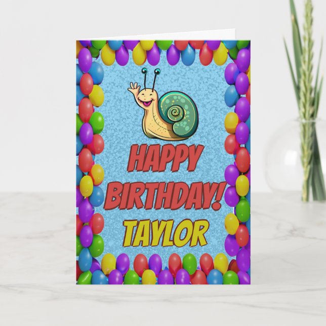 Tarjeta de cumpleaños de regalo personalizada para (Anverso)