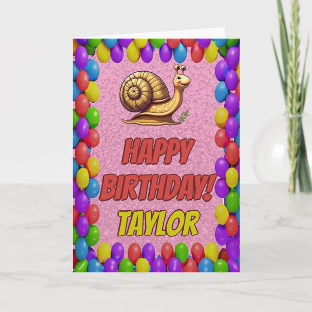 Tarjeta de cumpleaños de regalo personalizada para (Anverso)