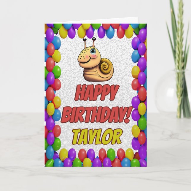 Tarjeta de cumpleaños de regalo personalizada para (Anverso)