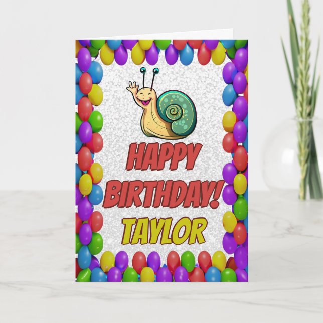 Tarjeta de cumpleaños de regalo personalizada para (Anverso)