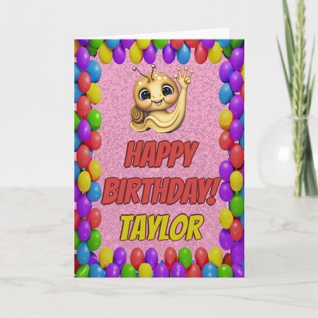 Tarjeta de cumpleaños de regalo personalizada para (Anverso)