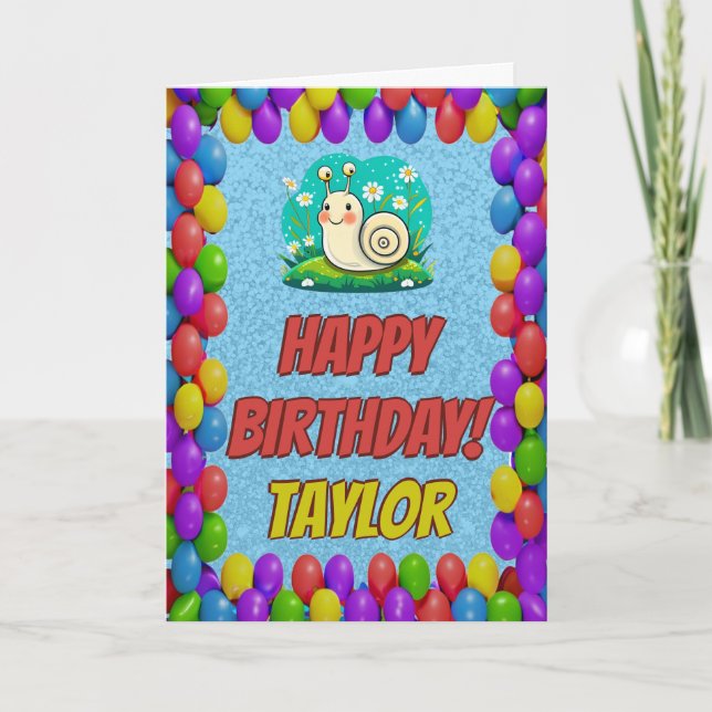 Tarjeta de cumpleaños de regalo personalizada para (Anverso)