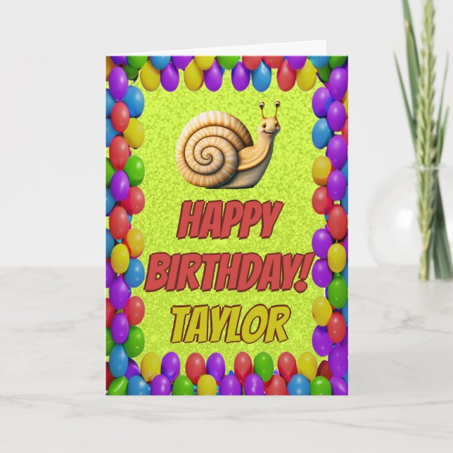 Tarjeta de cumpleaños de regalo personalizada para (Anverso)