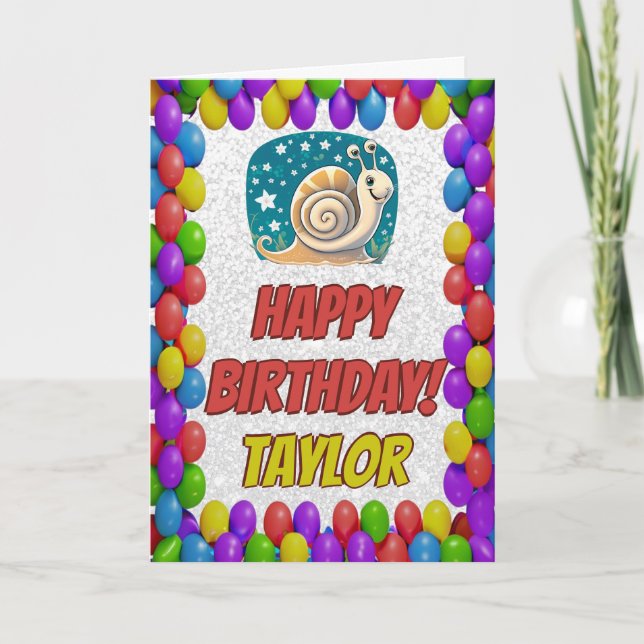 Tarjeta de cumpleaños de regalo personalizada para (Anverso)