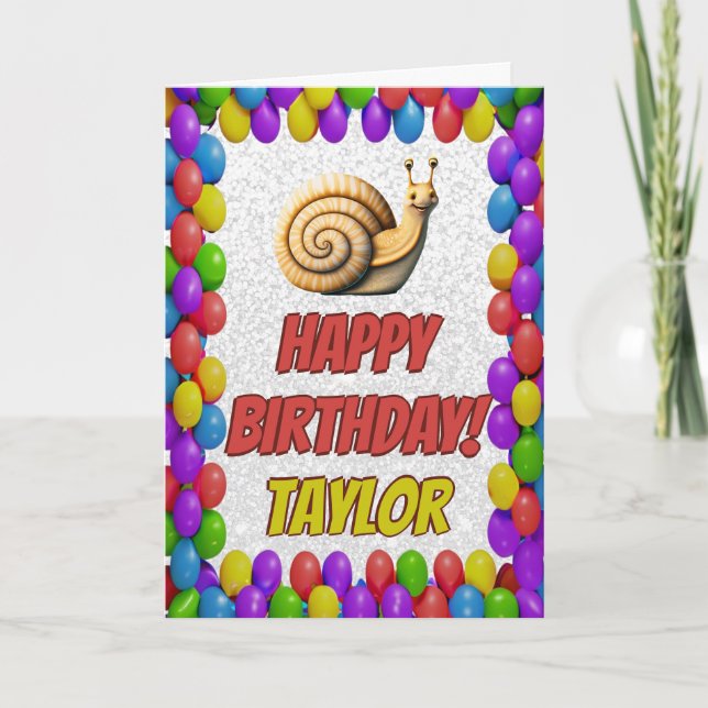 Tarjeta de cumpleaños de regalo personalizada para (Anverso)