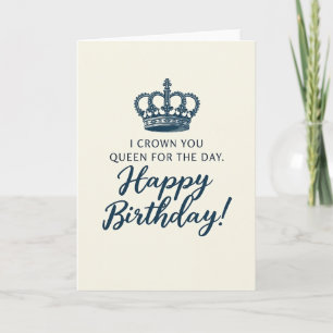 Tarjeta de cumpleaños de reinas elegantes