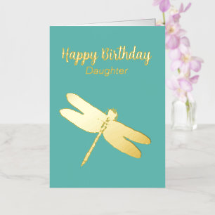 Tarjeta de cumpleaños de Relieve metalizado plegad