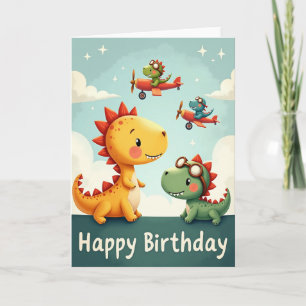 Tarjeta de cumpleaños de reptil dulce