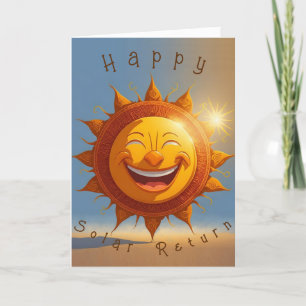Tarjeta de cumpleaños de retorno solar