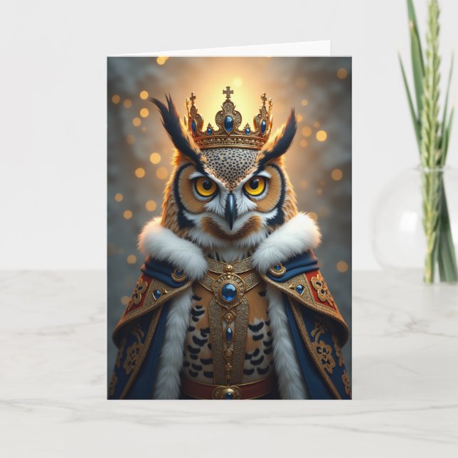 Tarjeta de cumpleaños de reyes regios (Anverso)
