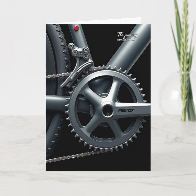 Tarjeta de cumpleaños de Riders Birthday Machine (Anverso)