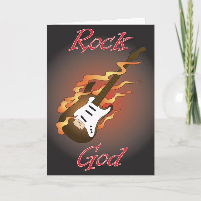 tarjeta de cumpleaños de rock (Anverso)