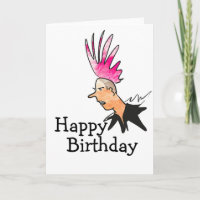 Tarjeta de cumpleaños de Rock de punk