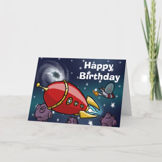 Tarjeta de cumpleaños de Rocket (Anverso)