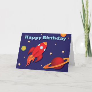 Tarjeta de cumpleaños de Rocket