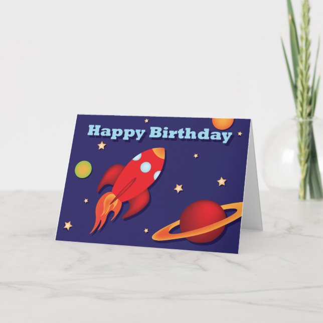 Tarjeta de cumpleaños de Rocket (Anverso)