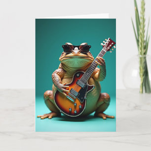 Tarjeta de cumpleaños de Rockstar Toad