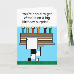 Tarjeta de cumpleaños de rompecabezas de personali