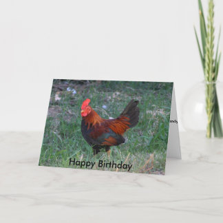 Tarjeta de cumpleaños de Rooster