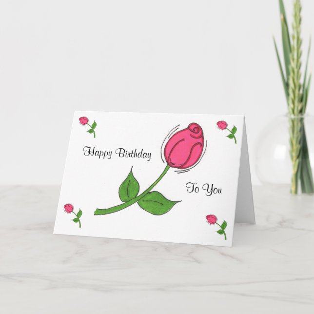 Tarjeta de cumpleaños de Rosebud (Anverso)