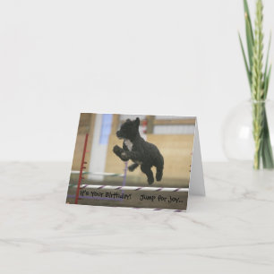 Tarjeta de cumpleaños de salto de agilidad PWD