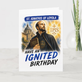 Tarjeta de cumpleaños de San Ignacio de Loyola
