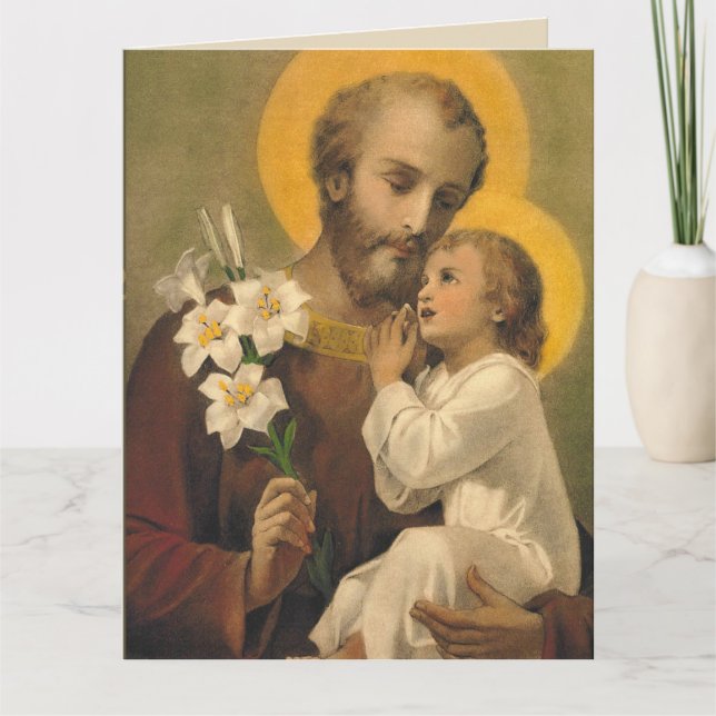 Tarjeta de cumpleaños de San José para el amigo (Anverso)