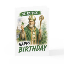 Tarjeta de cumpleaños de San Patricio