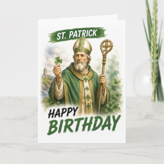 Tarjeta de cumpleaños de San Patricio