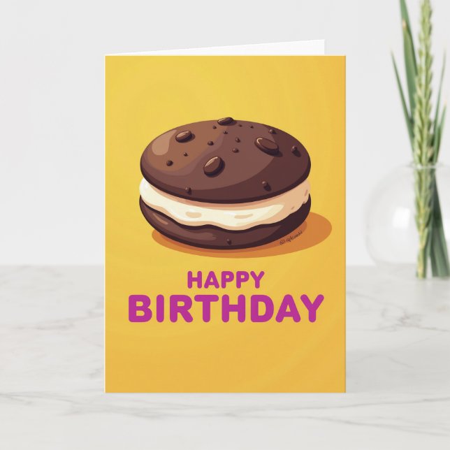 Tarjeta de cumpleaños de sandwich dulce (Anverso)