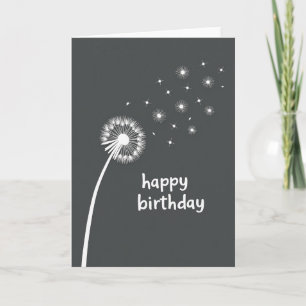 Tarjeta de cumpleaños de semilla flotante