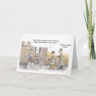 Tarjeta de cumpleaños de Sherlock Holmes
