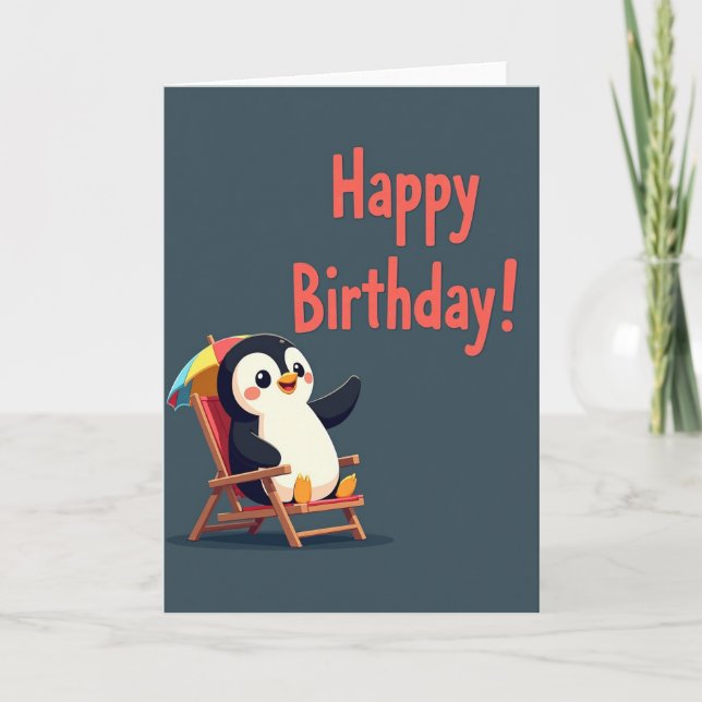 Tarjeta de cumpleaños de silla dulce (Anverso)