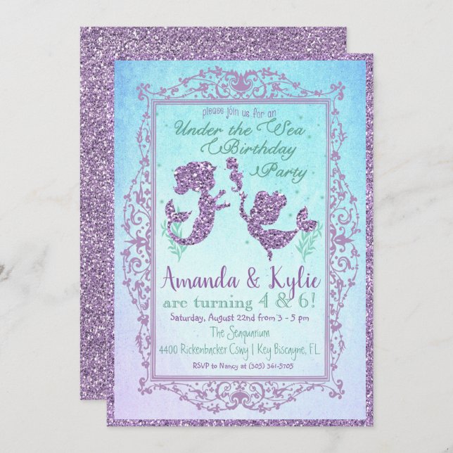 Tarjeta de cumpleaños de sirvienta DOBLE bajo el m (Anverso / Reverso)