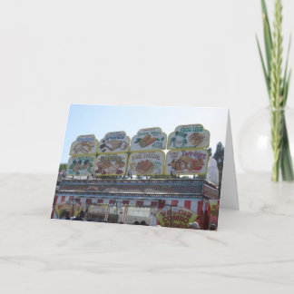 Tarjeta de cumpleaños de Smorgasboard de la feria