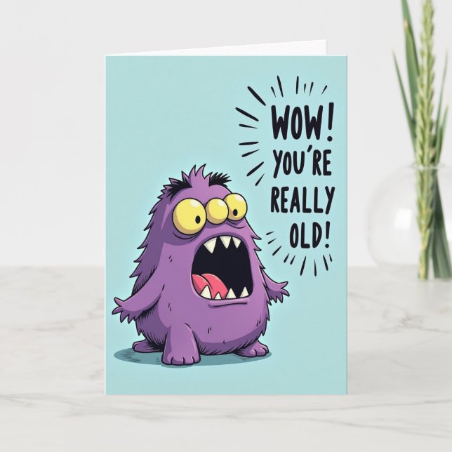 Tarjeta de cumpleaños de sorpresa difusa (Anverso)