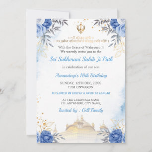 Tarjeta de cumpleaños de Sukhmani Sahib Path