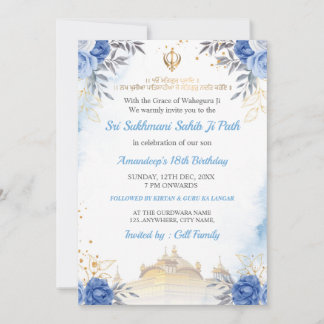 Tarjeta de cumpleaños de Sukhmani Sahib Path