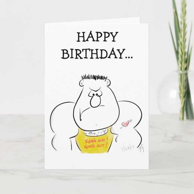 Tarjeta de cumpleaños de Sun's Out (Anverso)
