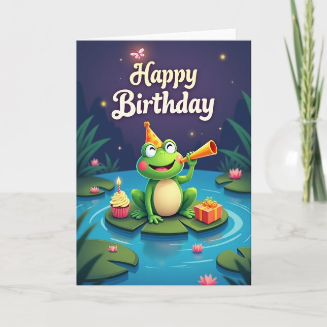 Tarjeta de cumpleaños de Sweet Pond (Anverso)