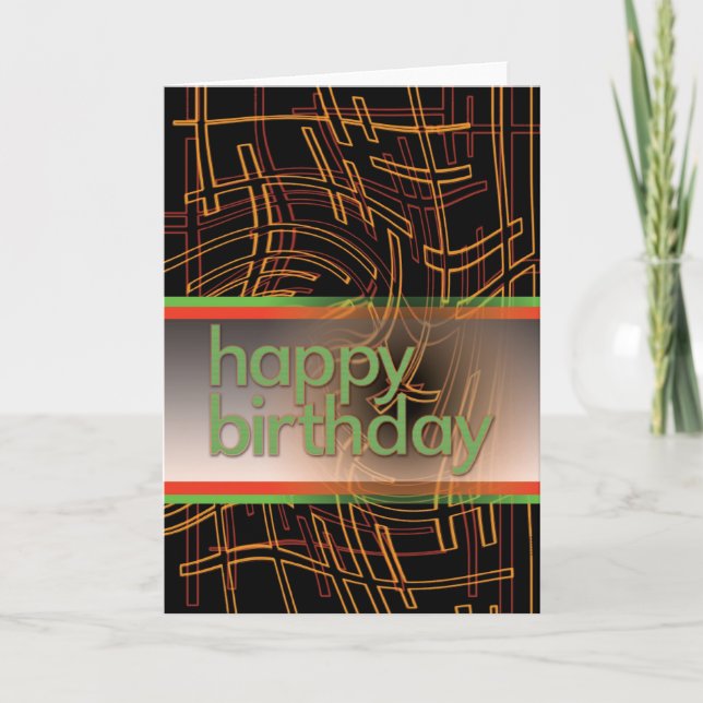 Tarjeta de cumpleaños de Techie (Anverso)